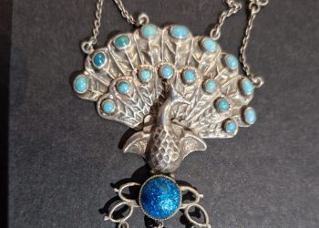 Ashbee peacock pendant